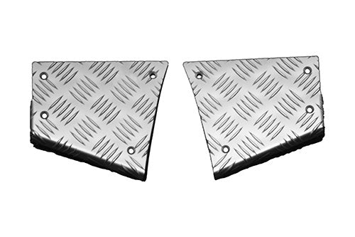 Rear Corner Chequer Plate Kit Silver